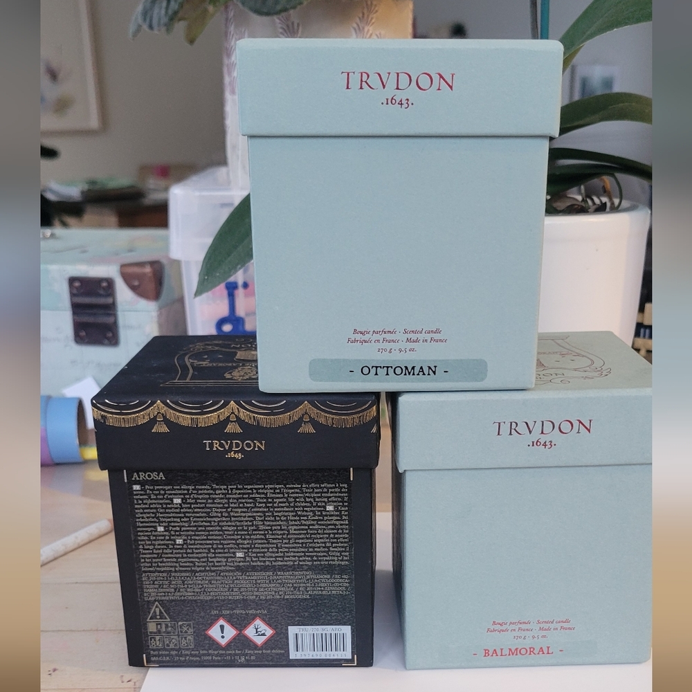 Cire TRUDON Ottoman, Balmoral and Arosa Candles